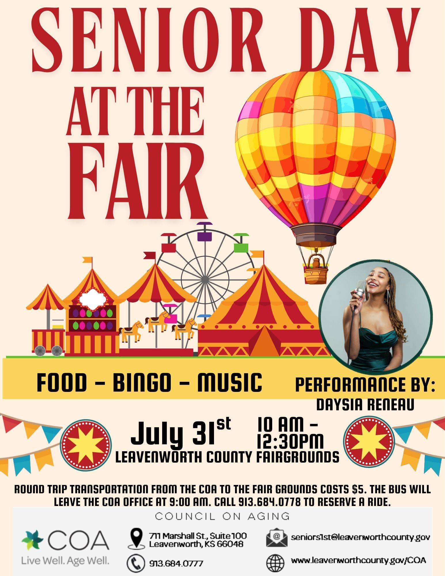 Senior Day at the Fair Flyer